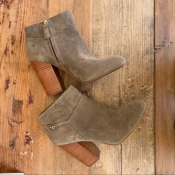 Tory Burch Taupe Ankle Boots - Picture 6 of 9